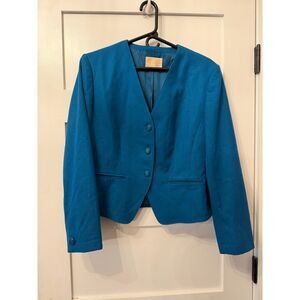 Pendleton V-neck blazer wool jacket